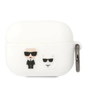 Karl Lagerfeld KLACAPSILKCW AirPods Pro cover white/white Silicone Karl & Choupetteeng