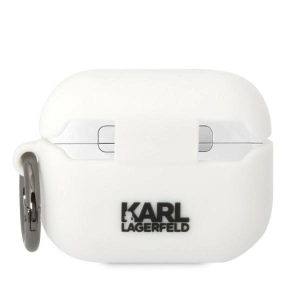 Karl Lagerfeld KLACAPSILKCW AirPods Pro cover white/white Silicone Karl & Choupetteeng