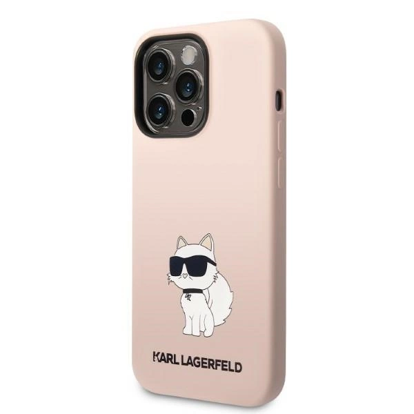 Karl Lagerfeld KLHCP14LSNCHBCP iPhone 14 Pro 6.1" hardcase pink/pink Silicone Choupetteeng