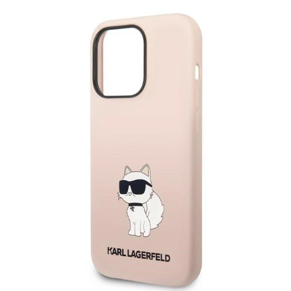 Karl Lagerfeld KLHCP14LSNCHBCP iPhone 14 Pro 6.1" hardcase pink/pink Silicone Choupetteeng