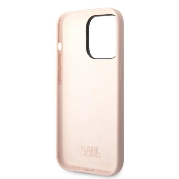 Karl Lagerfeld KLHCP14LSNCHBCP iPhone 14 Pro 6.1" hardcase pink/pink Silicone Choupetteeng