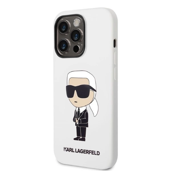 Karl Lagerfeld KLHCP14LSNIKBCH iPhone 14 Pro 6.1" hardcase white/white Silicone Ikonikeng