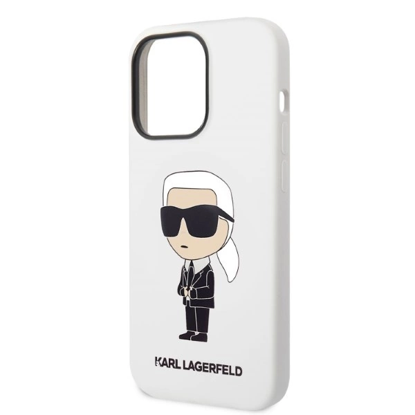 Karl Lagerfeld KLHCP14LSNIKBCH iPhone 14 Pro 6.1" hardcase white/white Silicone Ikonikeng