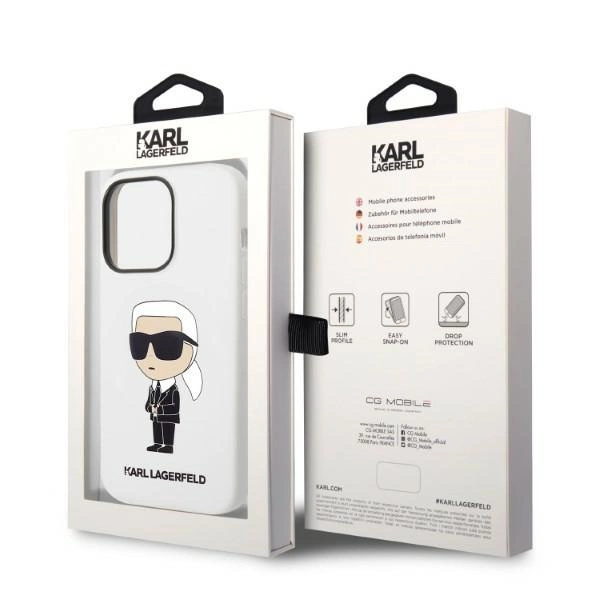 Karl Lagerfeld KLHCP14LSNIKBCH iPhone 14 Pro 6.1" hardcase white/white Silicone Ikonikeng