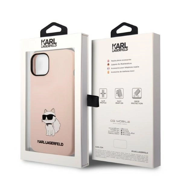 Karl Lagerfeld KLHCP14MSNCHBCP iPhone 14 Plus 6.7" hardcase pink/pink Silicone Choupetteeng