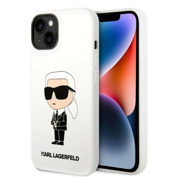Karl Lagerfeld KLHCP14MSNIKBCH iPhone 14 Plus 6.7" hardcase white/white Silicone Ikonikeng