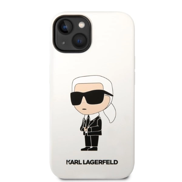 Karl Lagerfeld KLHCP14MSNIKBCH iPhone 14 Plus 6.7" hardcase white/white Silicone Ikonikeng
