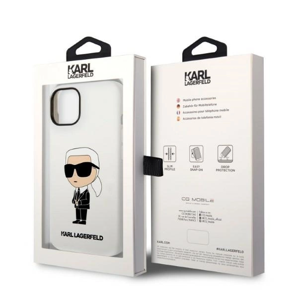 Karl Lagerfeld KLHCP14MSNIKBCH iPhone 14 Plus 6.7" hardcase white/white Silicone Ikonikeng