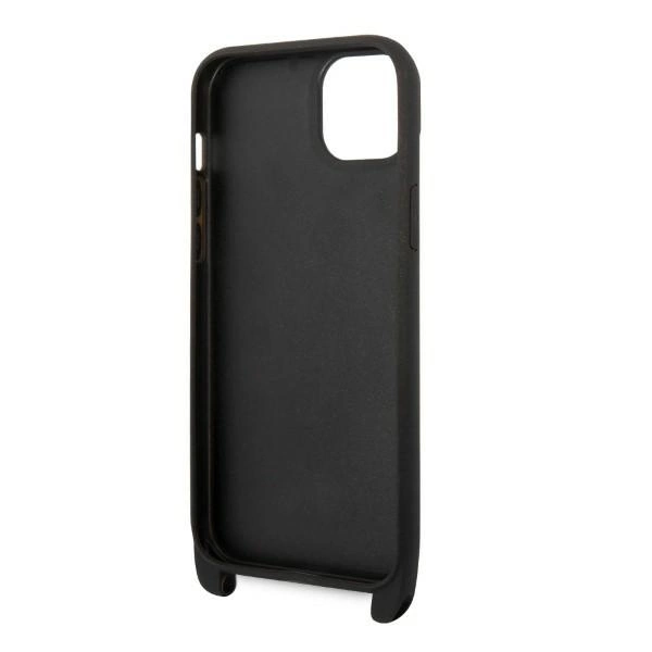 Karl Lagerfeld KLHCP14MSTMK iPhone 14 Plus 6.7" hardcase black/black Monogram Plaque Logo Strapeng