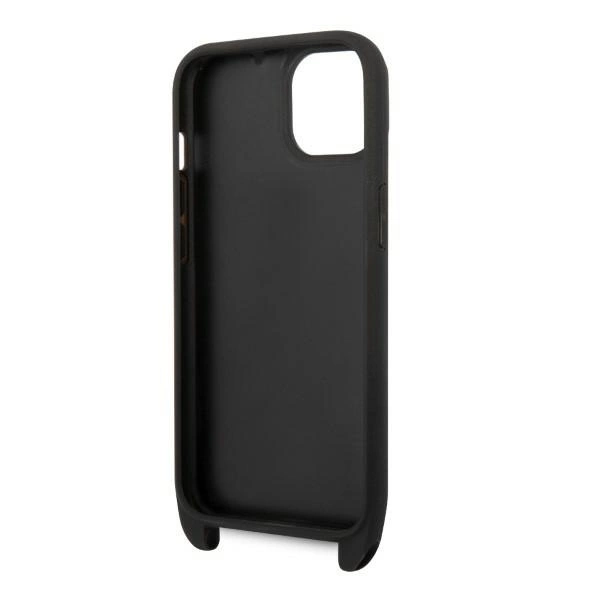 Karl Lagerfeld KLHCP14SSTKMK iPhone 14 6.1" black/black hardcase Monogram Ikonik Patcheng