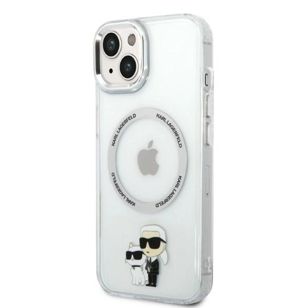 Karl Lagerfeld KLHMP14MHNKCIT iPhone 14 Plus 6.7" hardcase transparent Iconic Karl&Choupette Magsafeeng