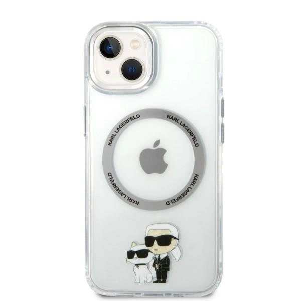 Karl Lagerfeld KLHMP14MHNKCIT iPhone 14 Plus 6.7" hardcase transparent Iconic Karl&Choupette Magsafeeng