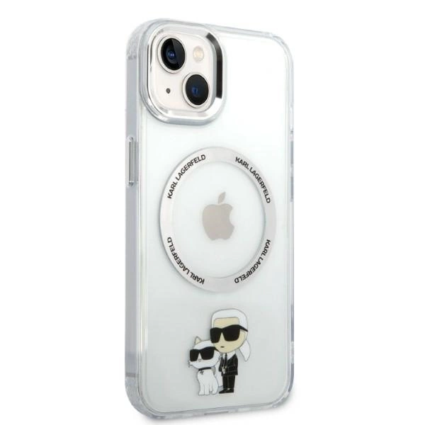 Karl Lagerfeld KLHMP14MHNKCIT iPhone 14 Plus 6.7" hardcase transparent Iconic Karl&Choupette Magsafeeng