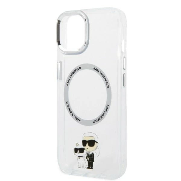 Karl Lagerfeld KLHMP14MHNKCIT iPhone 14 Plus 6.7" hardcase transparent Iconic Karl&Choupette Magsafeeng