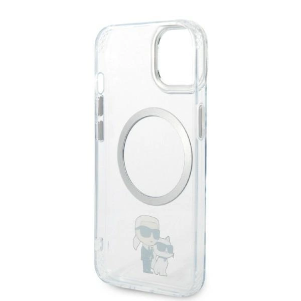 Karl Lagerfeld KLHMP14MHNKCIT iPhone 14 Plus 6.7" hardcase transparent Iconic Karl&Choupette Magsafeeng
