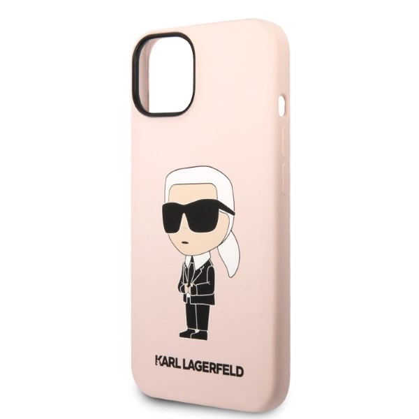 Karl Lagerfeld KLHMP14MSNIKBCP iPhone 14 Plus 6.7" hardcase pink/pink Silicone Ikonik Magsafeeng