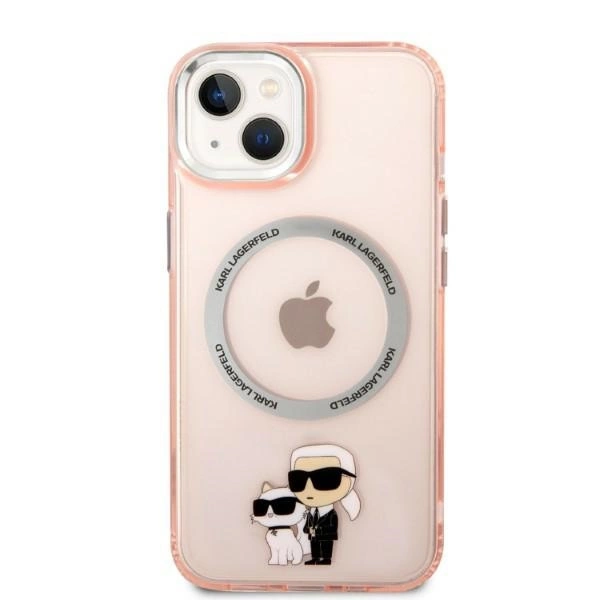 Karl Lagerfeld KLHMP14SHNKCIP iPhone 14 6.1" hardcase pink/pink Iconic Karl&Choupette Magsafeeng