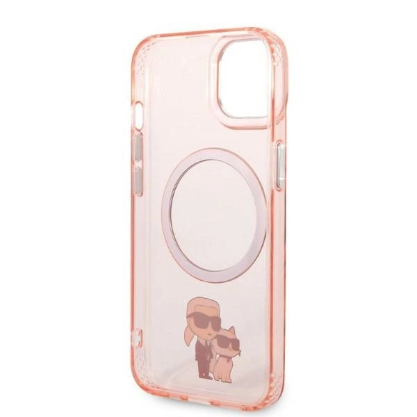 Karl Lagerfeld KLHMP14SHNKCIP iPhone 14 6.1" hardcase pink/pink Iconic Karl&Choupette Magsafeeng