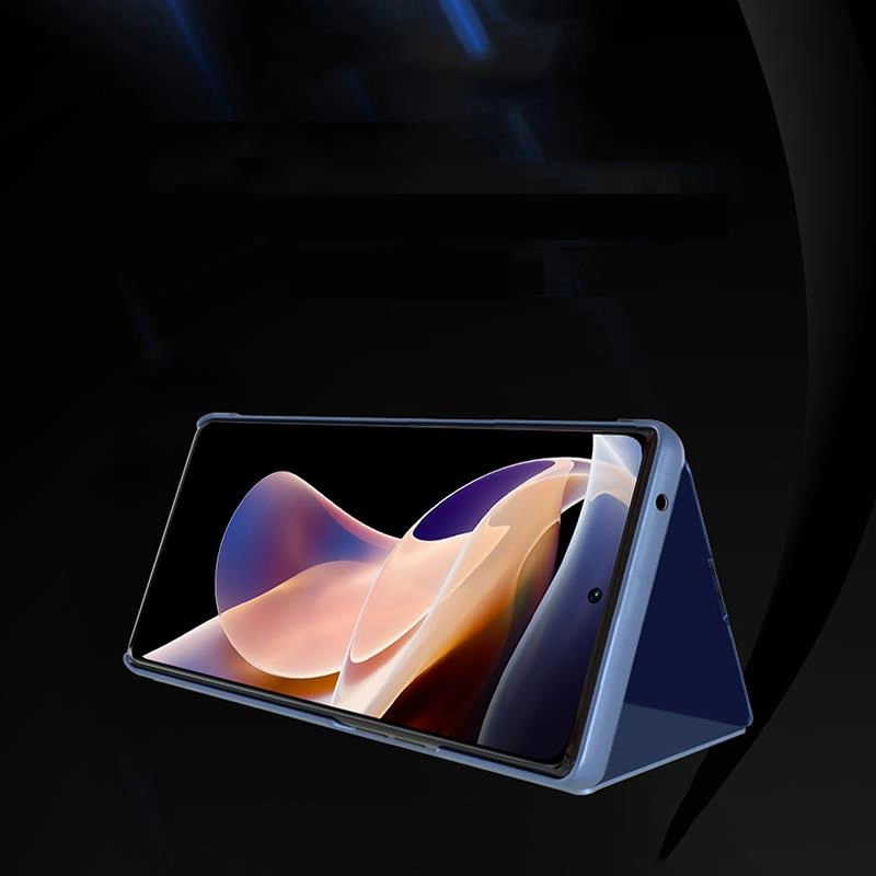 Clear View Case case for Realme 10 flip cover blackeng