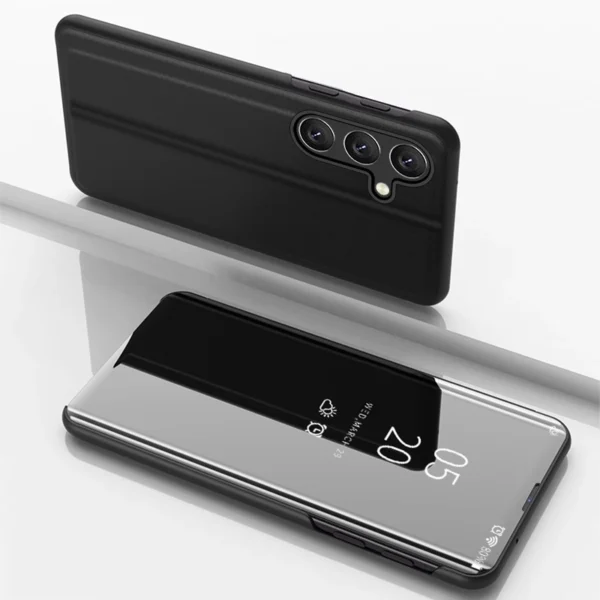 Clear View Case cover for Samsung Galaxy A54 5G flip cover blackeng