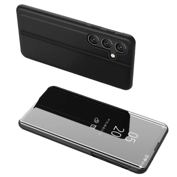 Clear View Case cover for Samsung Galaxy A54 5G flip cover blackeng
