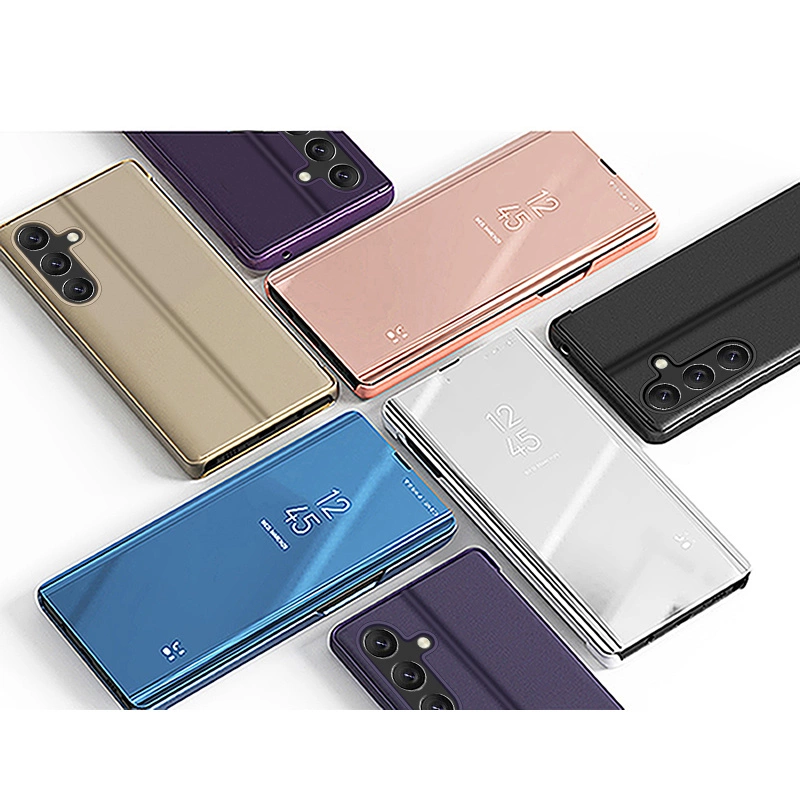 Clear View Case cover for Samsung Galaxy A54 5G flip cover blackeng