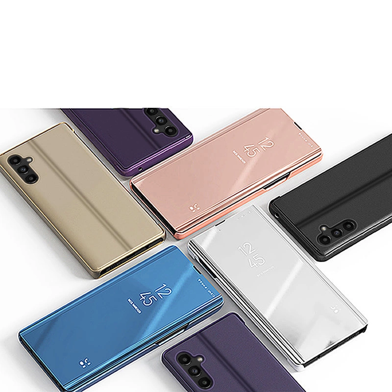 Clear View Case for Samsung Galaxy A54 5G flip cover pinkeng
