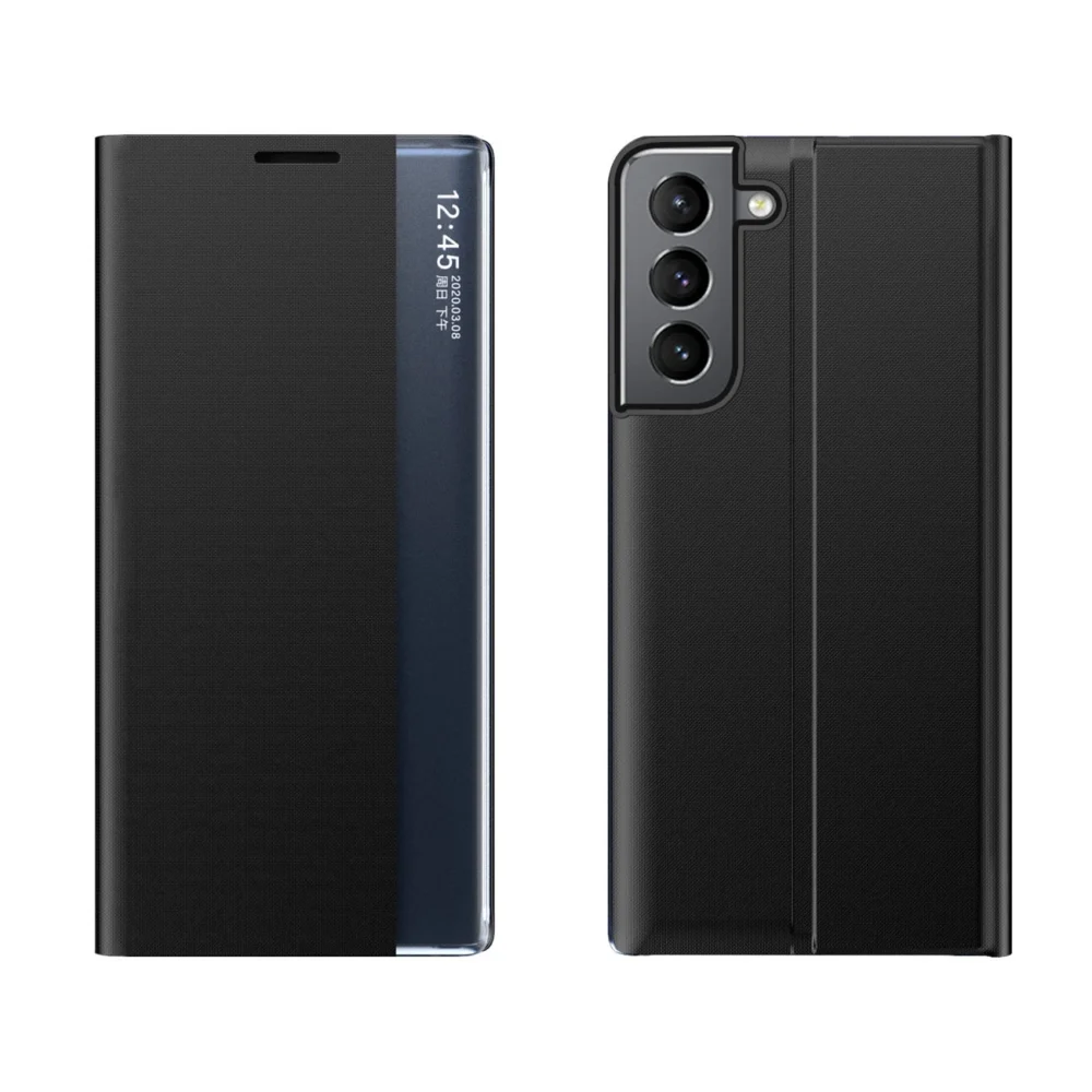 New Sleep Case for Samsung Galaxy A54 5G cover with flap stand blackeng