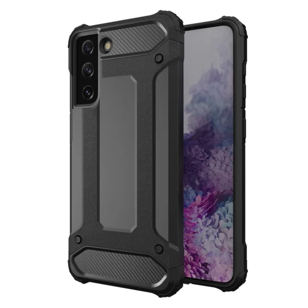 Hybrid Armor case for Samsung Galaxy S23 Ultra armored hybrid cover blackeng
