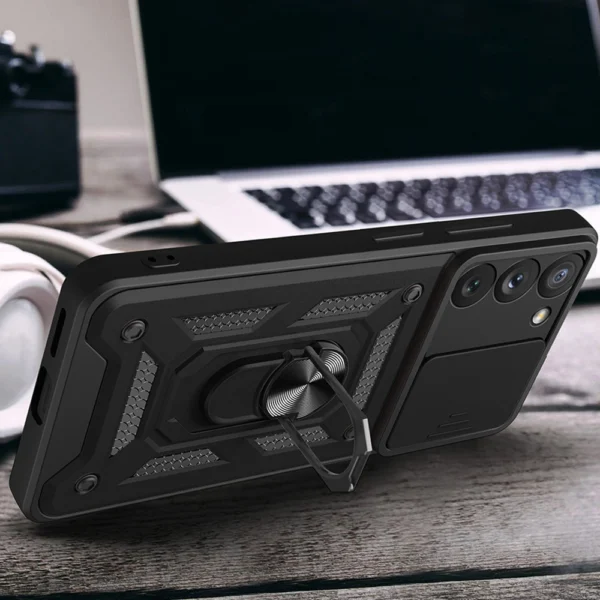 Hybrid Armor Camshield case for Samsung Galaxy A34 5G armored case with camera cover pinkeng