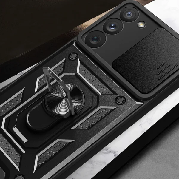 Hybrid Armor Camshield case for Samsung Galaxy A34 5G armored case with camera cover pinkeng