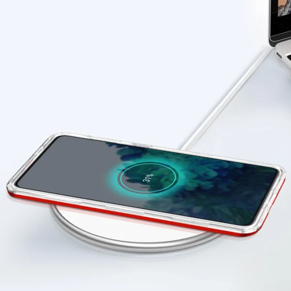 Clear 3in1 case for Samsung Galaxy S23+ silicone cover with frame redeng