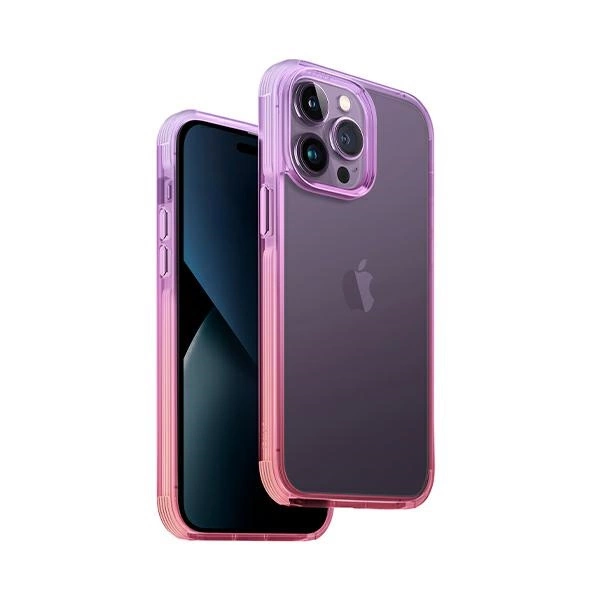 Uniq Combat Duo case for iPhone 14 Pro - lilac and pinkeng