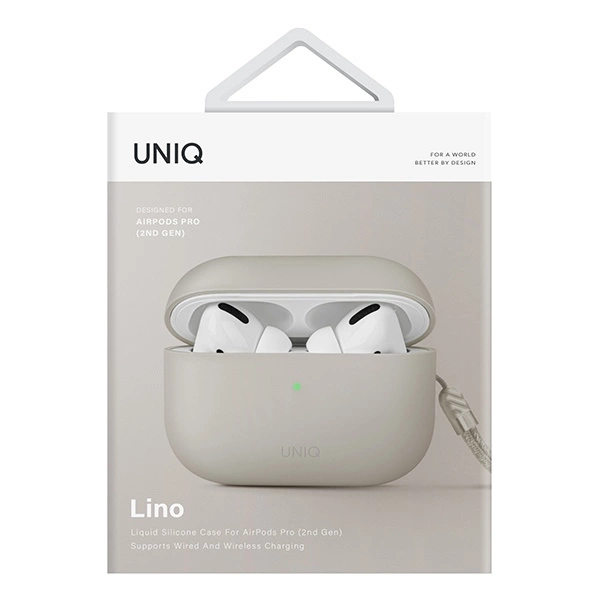 Uniq Lino case for AirPods Pro 2 - beigeeng