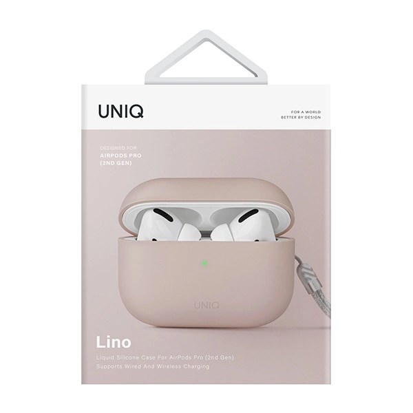 Uniq Lino case for AirPods Pro 2 - pinkeng