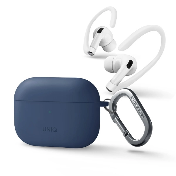 Uniq Nexo case for AirPods Pro 2 + ear hooks - blueeng