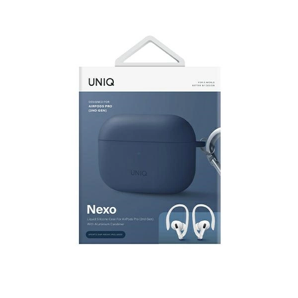 Uniq Nexo case for AirPods Pro 2 + ear hooks - blueeng