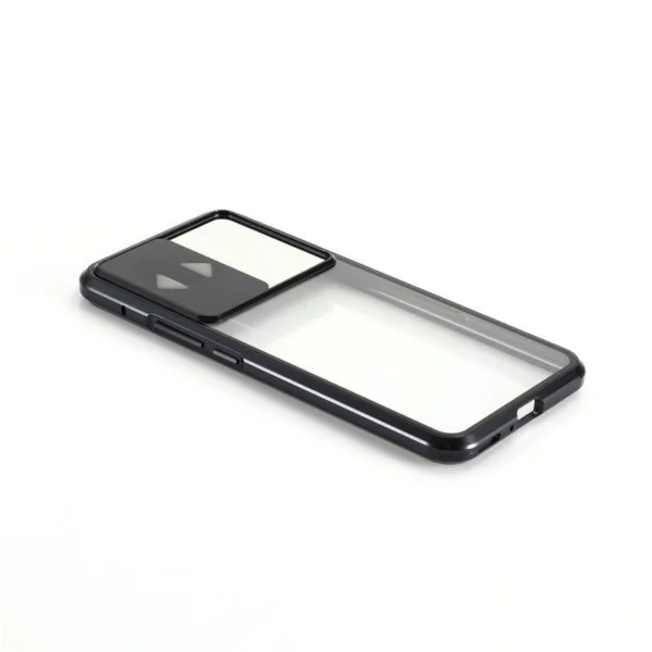 Wozinsky Magnetic Cam Slider Case Magnetic Case 360 ​​Full Cover Glass Screen Camera Protector for Huawei P40 Lite 5G Blackeng