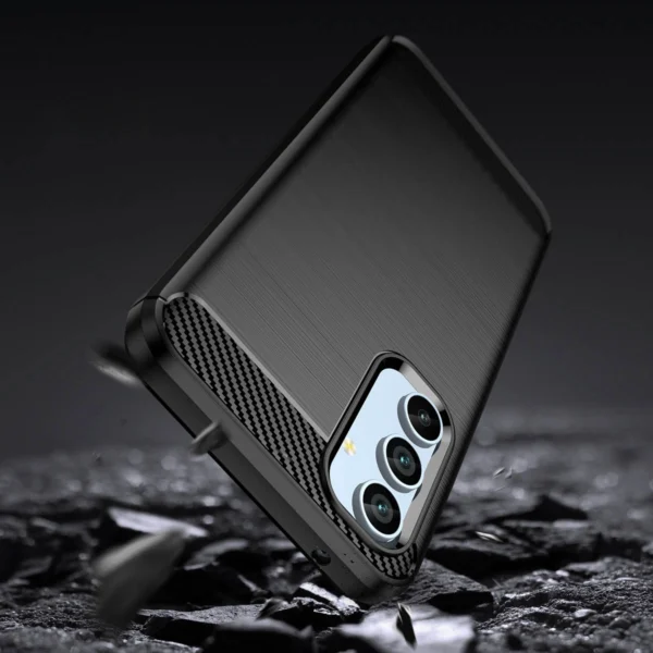 Carbon Case case for Samsung Galaxy A54 5G flexible silicone carbon cover blackeng