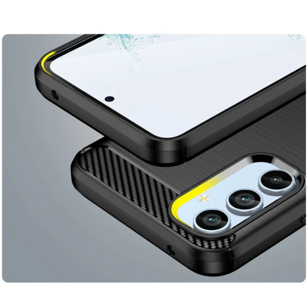 Carbon Case case for Samsung Galaxy A54 5G flexible silicone carbon cover blackeng