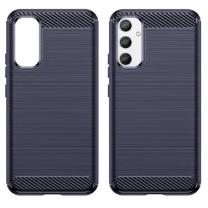 Carbon Case case for Samsung Galaxy A54 5G flexible silicone carbon cover blueeng