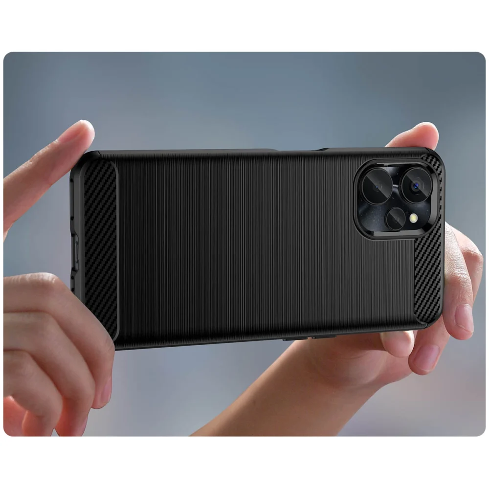 Carbon Case for Realme 10 5G / Realme 9i 5G Flexible Silicone Carbon Cover Blackeng