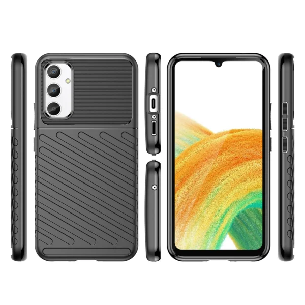 Thunder Case case for Samsung Galaxy A34 5G silicone armor case blackeng