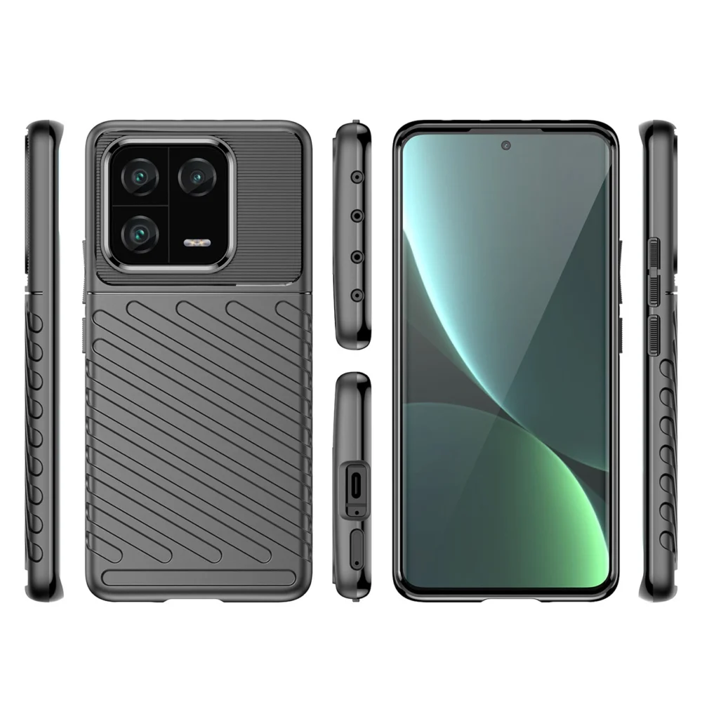 Thunder Case case for Xiaomi 13 Pro silicone armor case blackeng