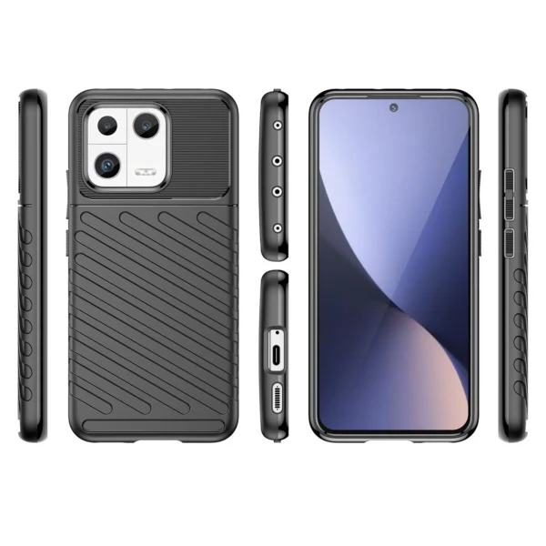 Thunder Case case for Xiaomi 13 silicone armor case blackeng