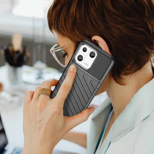 Thunder Case case for Xiaomi 13 silicone armor case blackeng