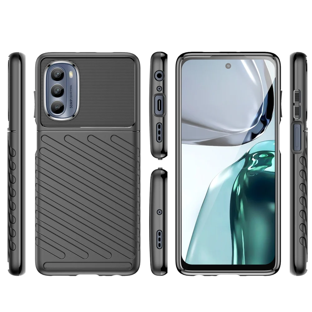Thunder Case for Motorola Moto G62 5G silicone armor case blackeng