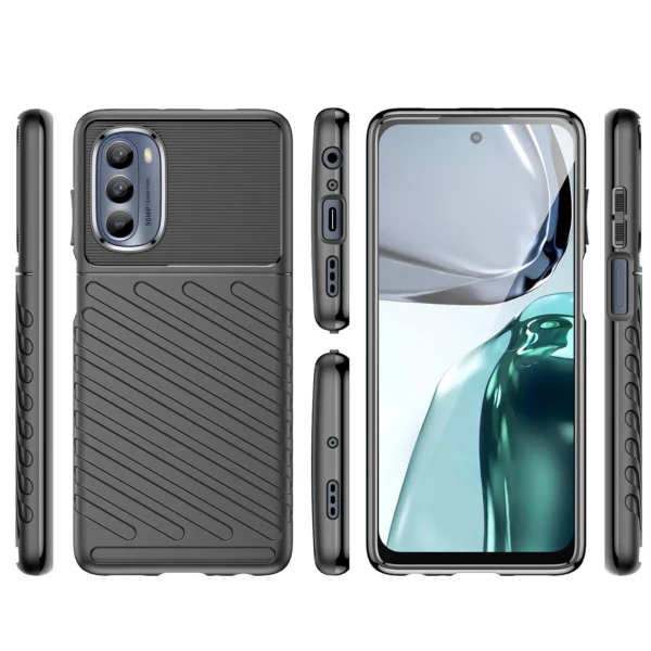 Thunder Case for Motorola Moto G62 5G silicone armor case blackeng