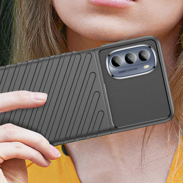 Thunder Case for Motorola Moto G62 5G silicone armor case blackeng