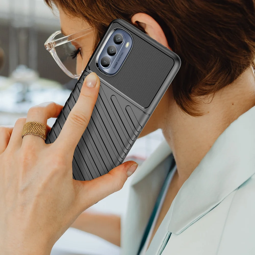 Thunder Case for Motorola Moto G62 5G silicone armor case blackeng